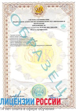 Образец сертификата соответствия (приложение) Гулькевичи Сертификат OHSAS 18001